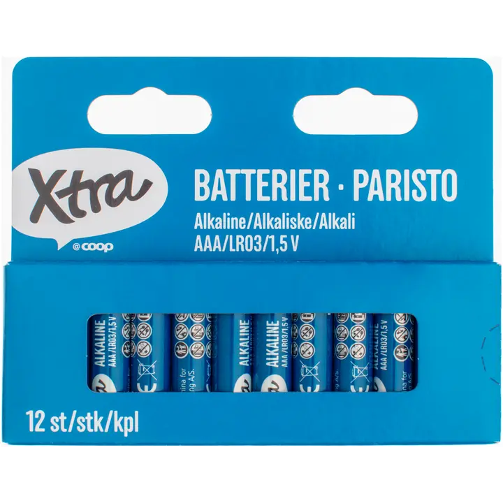 Xtra leelispatarei aaa/lr03 12tk