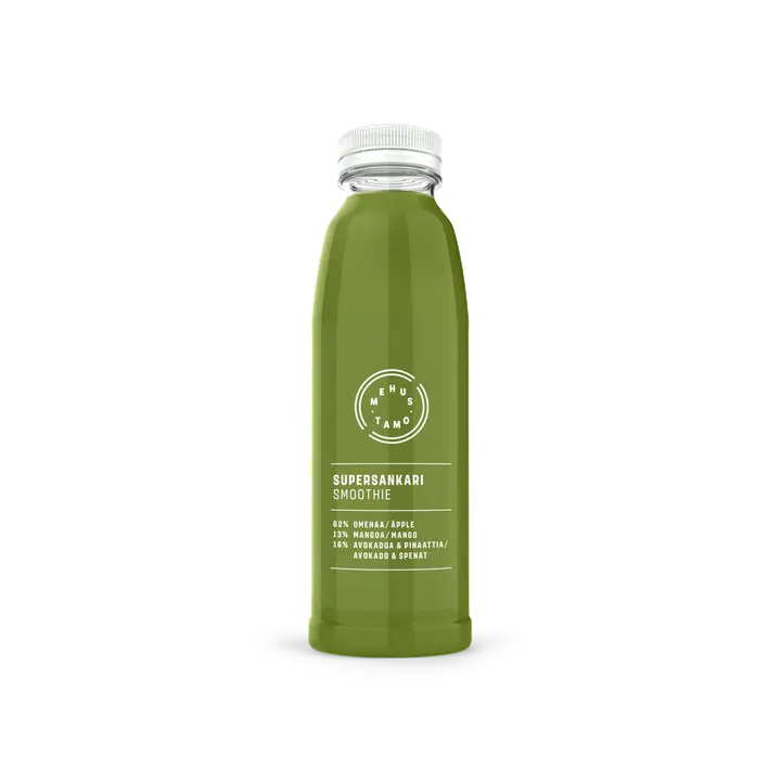 Mehustamo supersankari omena-mango-avokado-pinaatti smoothie 500ml