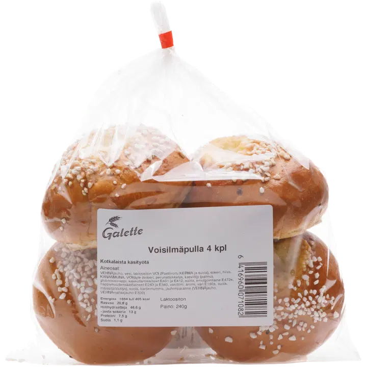 Galette Voisilmäpulla 4 kpl 0,24kg