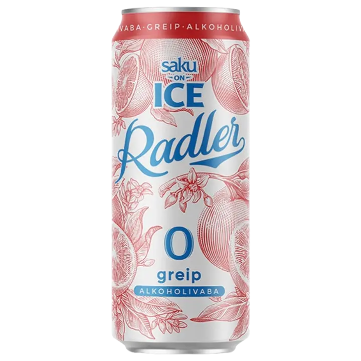 Saku On Ice alkoholivaba õlu Greip, 500 ml