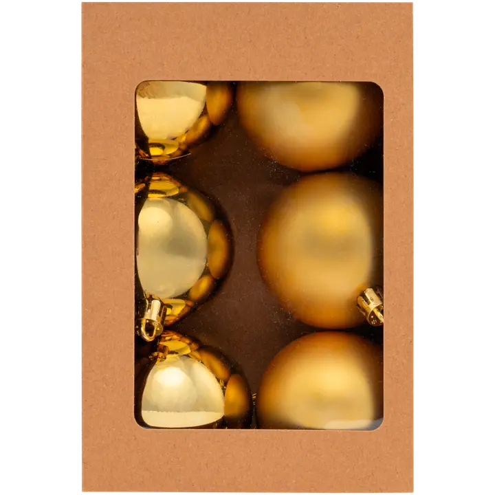 Jõuluehe  6 cm 6 tk kuldne