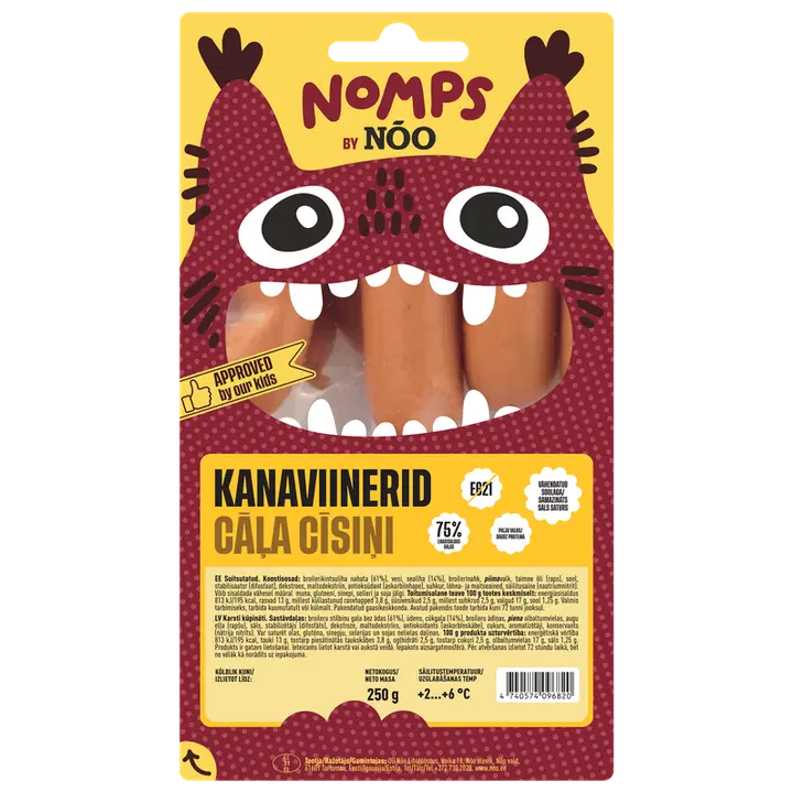 Nõo Nomps kanaviinerid 250g