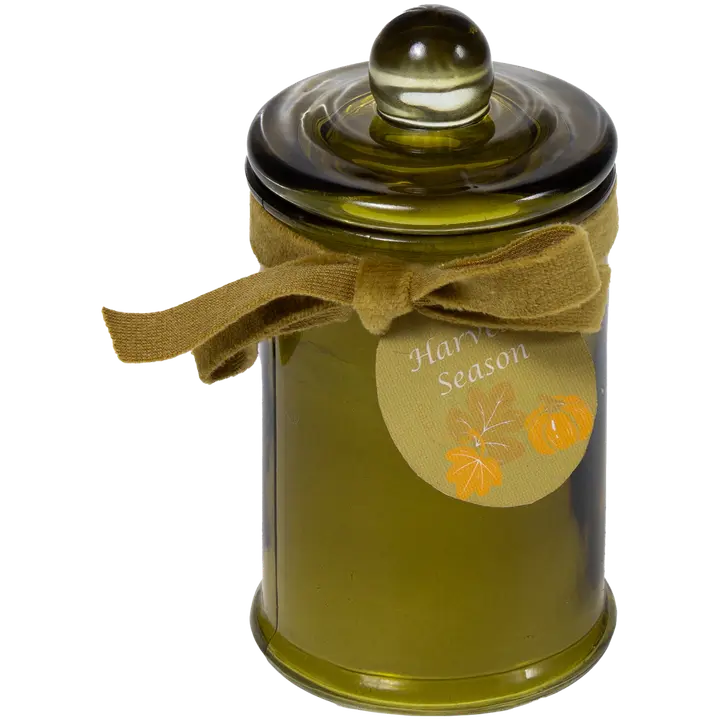 Lõhnaküünal rohelises klaaspurgis