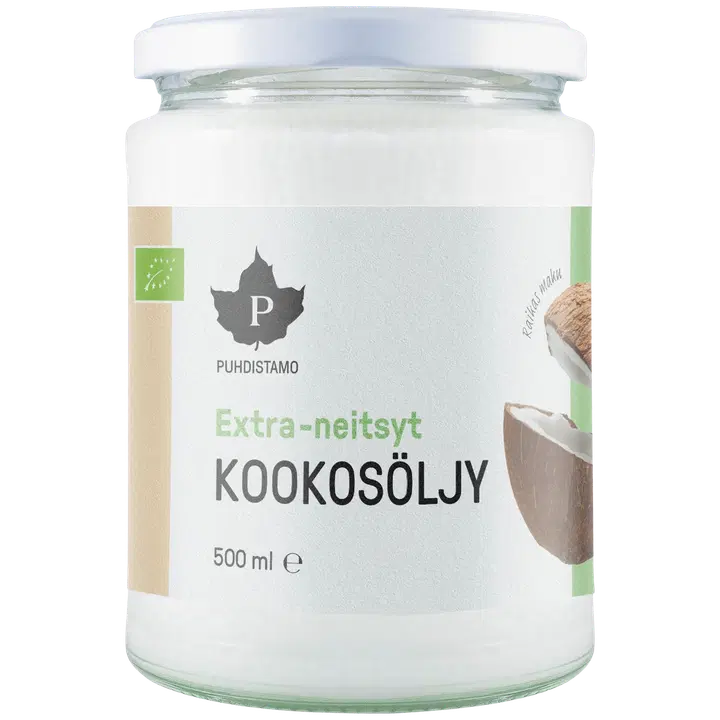 Puhdistamo Luomu Extra-neitsytkookosöljy 500 ml