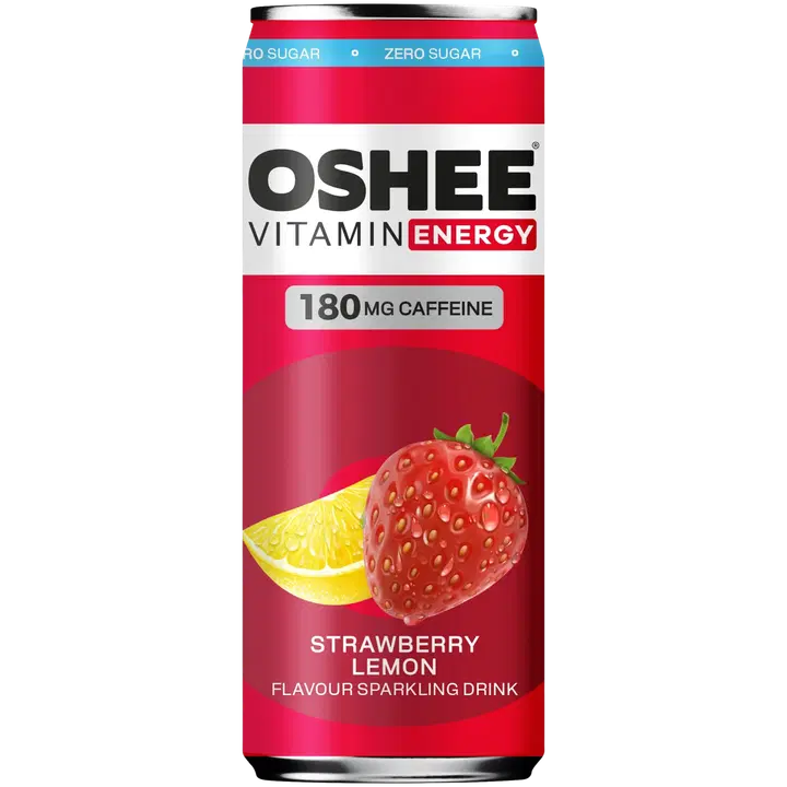 OSHEE Energy drink Strawberry & Lemon Zero 330ml