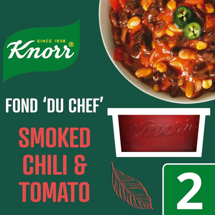 Knorr Savustettu chili & tomaatti Fond "du Chef" Vegaaninen 2x26g