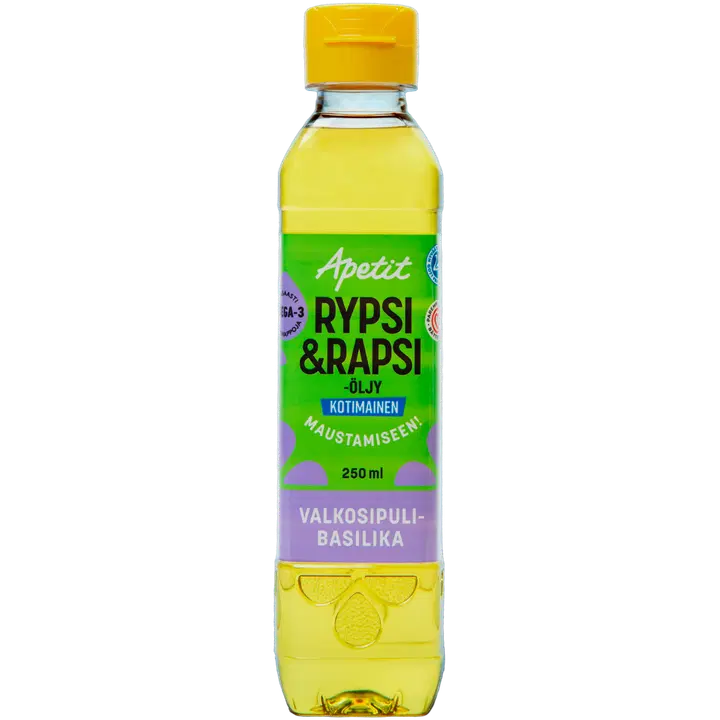 Apetit Kotimainen Rypsi&rapsiöljy valkosipuli-basilikanmakuinen 250ml