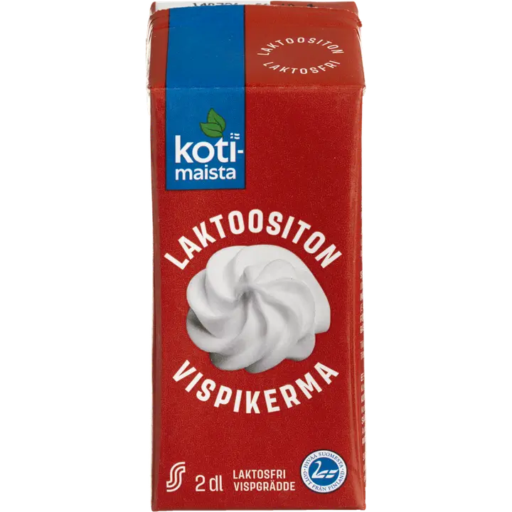 Kotimaista laktoositon vispikerma 2dl
