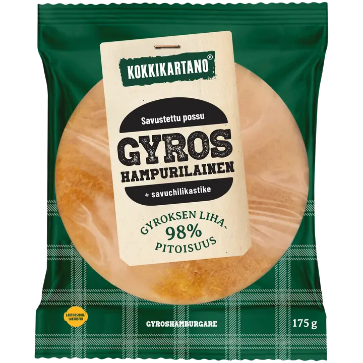Kokkikartano Gyros Hampurilainen 175g