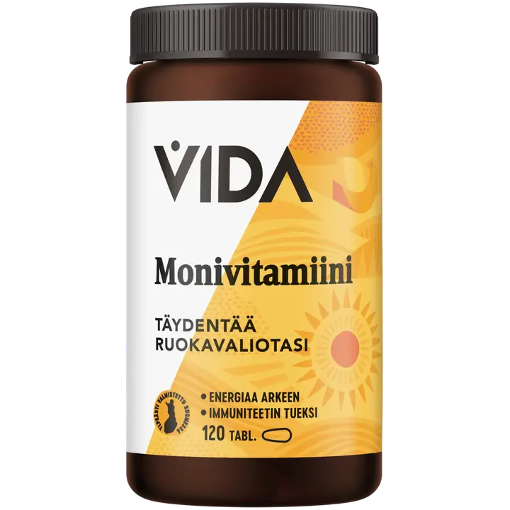 Vida Monivitamiini ravintolisä 120 tabl