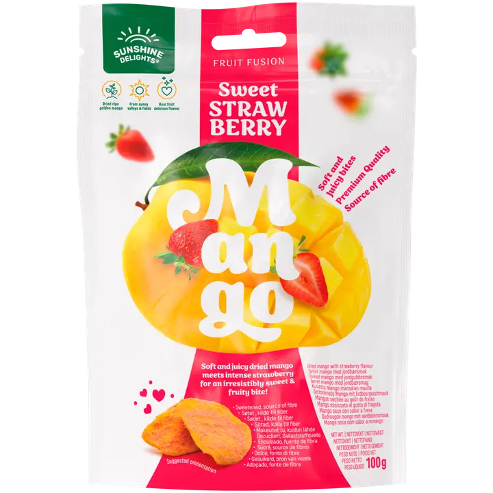 Sunshine Delights Fruit Fusion Sweet Strawberry Mango 100g