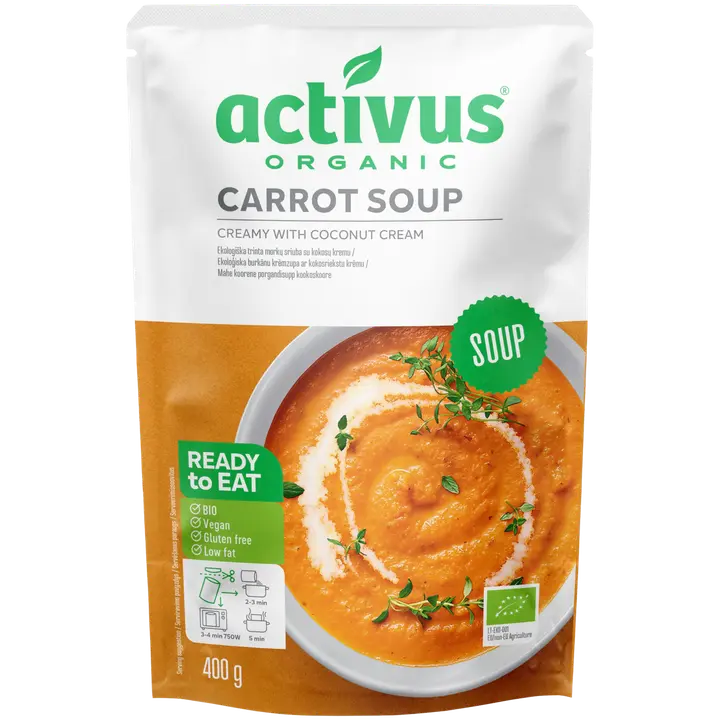 Activus koorene, mahe porgandisupp kookospiimaga 400g