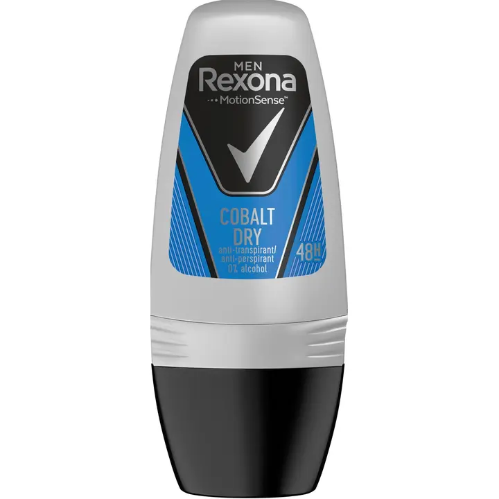 Rexona for Men Cobalt Antiperspirantti Deodorantti Roll-on Miehille 48 h suoja 50 ml