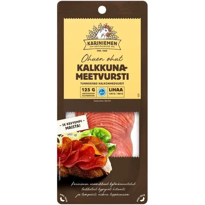 Kariniemen Kariniemen Kalkunisalaami 125G
