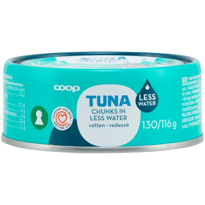 Coop tuunikalatükid väheses vees msc 130/116g