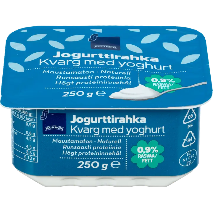 Rainbow 250g jogurttirahka 0,9%