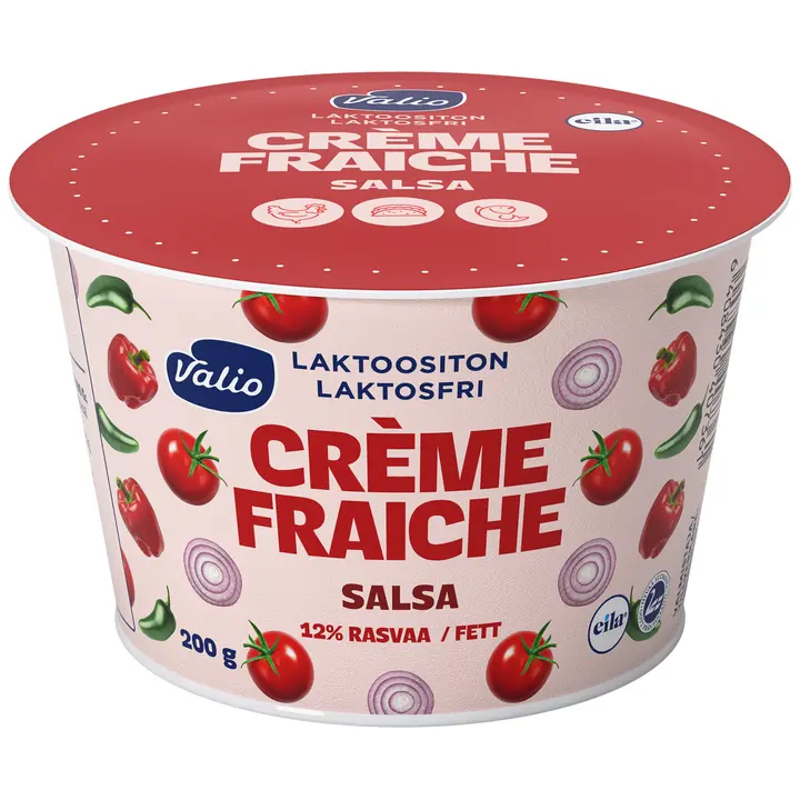 Valio crème fraiche 12 % salsa 200 g laktoositon