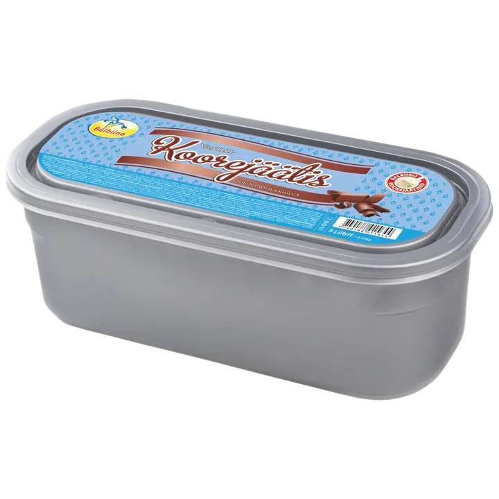 Vanilli-koorejäätis šokolaaditükkidega, 5 l