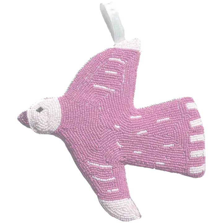 Mum's seinäkoriste Pinkkilintunen, nokka vasemmalla