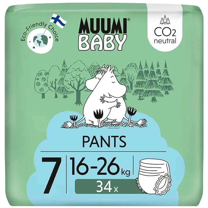 Muumi Baby püksmäkmed Walkers 7, 16-26 kg, 34 tk