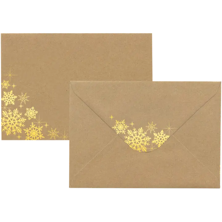 J.K. Primeco C6/10 Foliokirjekuori lumihiutale kulta, uusio