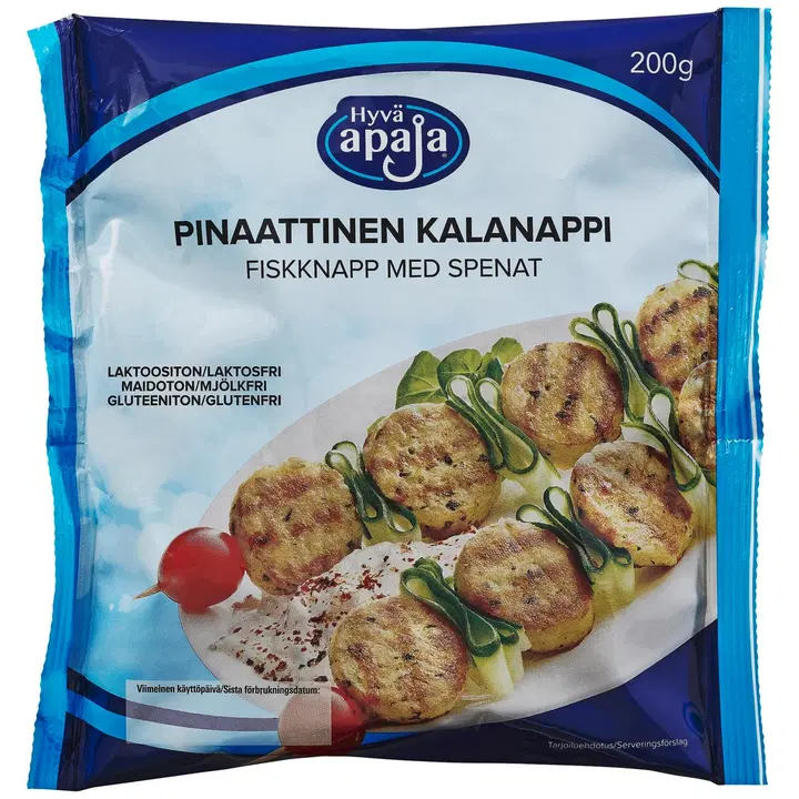 Hyvä Apaja Pinaattinen kalanappi 200g