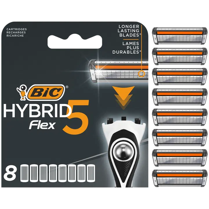 BIC Hybrid Flex 5 varaterät 8kpl