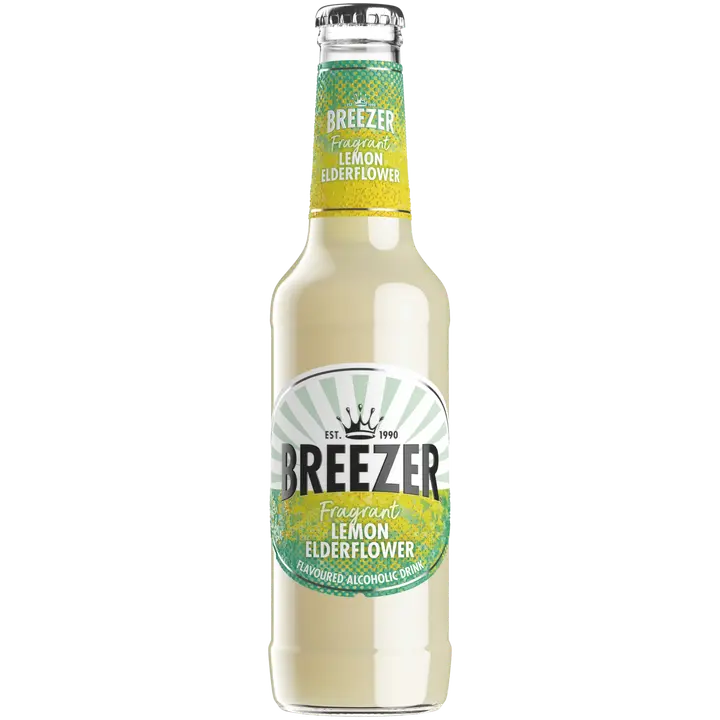 Breezer Lemon Elderflower juomasekoitus 4% 27,5 cl lasipullo