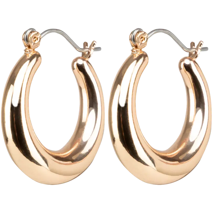 Accessories with Style Korvarengas pyöreä midi kullanvärinen 2,7 cm