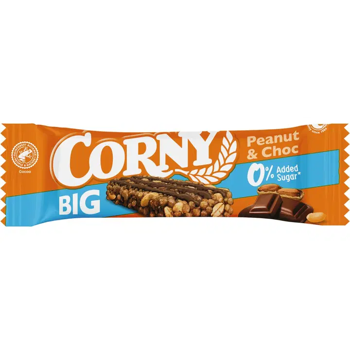 Corny BIG 0% Peanut&Chocolate välipalapatukka 40g