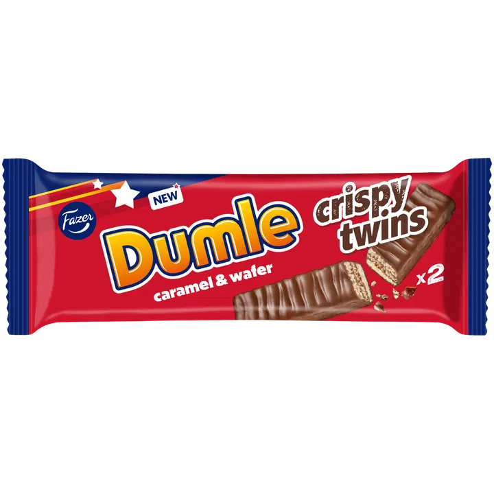 Fazer Dumle crispy twins suklaapatukka 40g