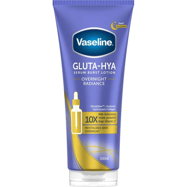 Vaseline Gluta-Hya Overnight Radiance Serum Burst Lotion  200 ml