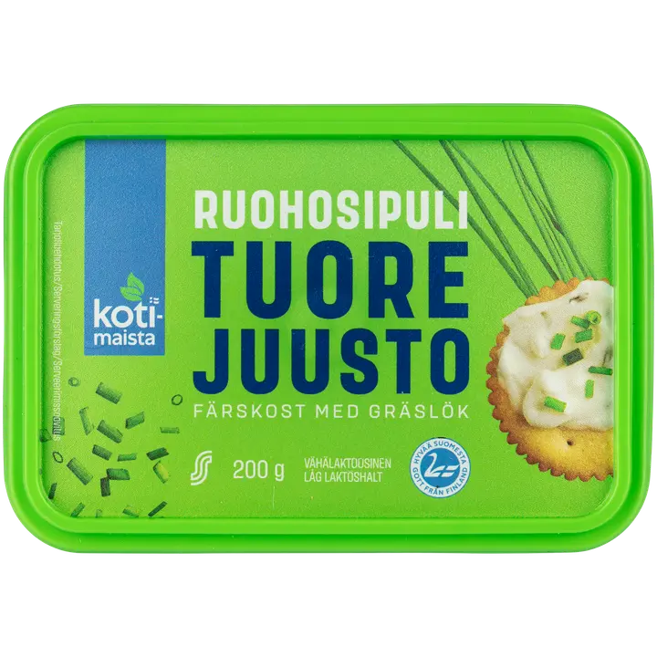 Kotimaista Tuorejuusto ruohosipuli 200g