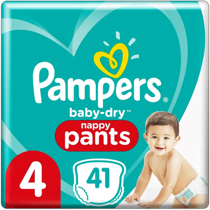 Pampers 41kpl Baby Dry Pants S4 9-15kg housuvaippa