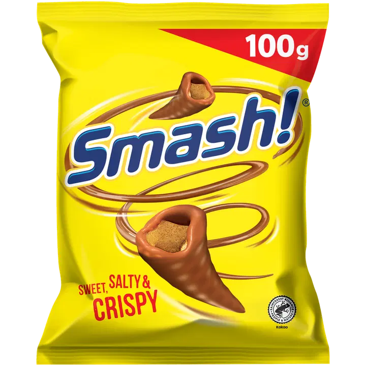 Smash! mjölkchoklad majssnacks 100g