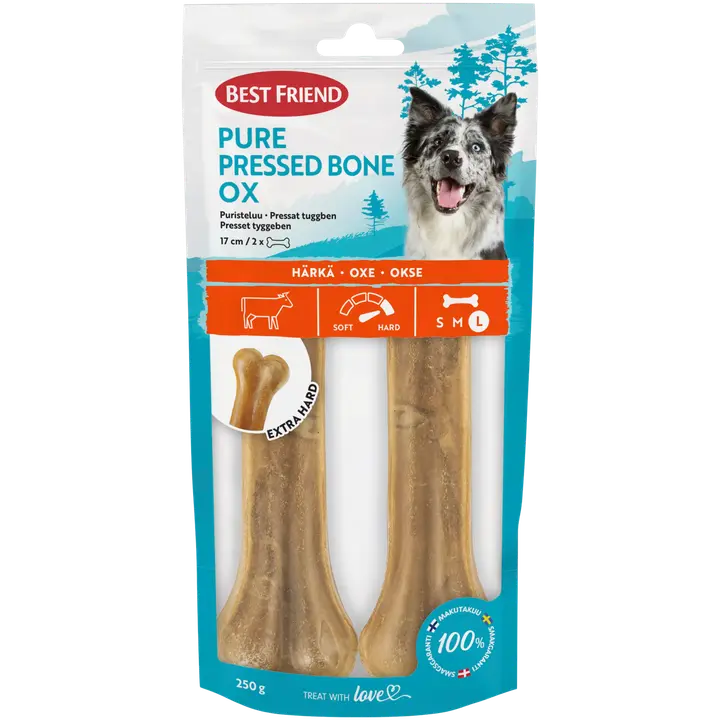 Best Friend Pure puristeluu härkä 17 cm 2 kpl 250 g