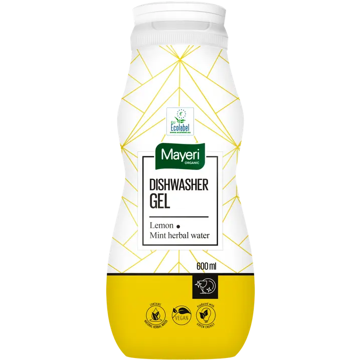 Nõudepesumasina geel Lemon+Mint herbal water Mayeri Orcanic 600ml