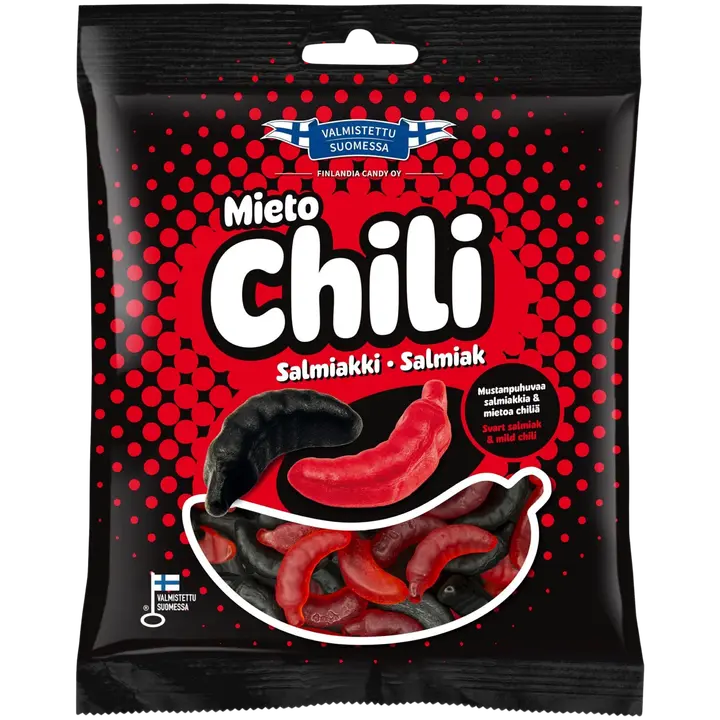 Finlandia Candy Chili salmiakki 100g chilin- ja salmiakinmakuinen makeissekoitus