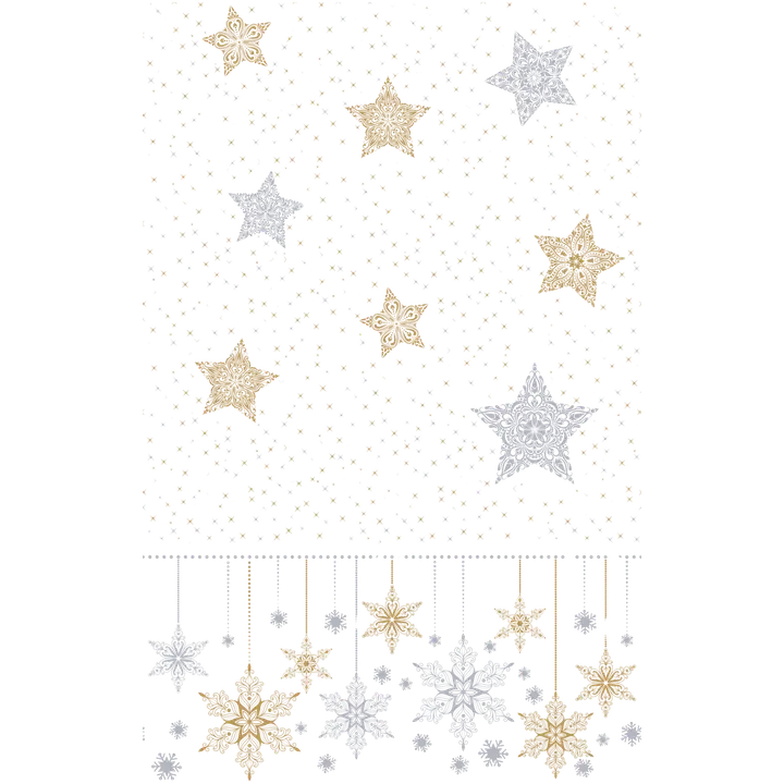 DUNI Dunicel 138x220cm Snowstar White pöytäliina