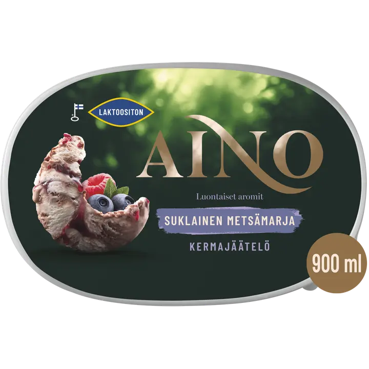 Aino Suklainen Metsämarja Laktoositon kermajäätelö kotipakkaus  520g/900ml