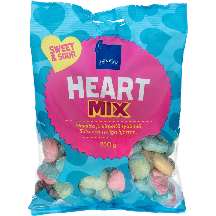 Rainbow Heart Mix makeispussi 250 g