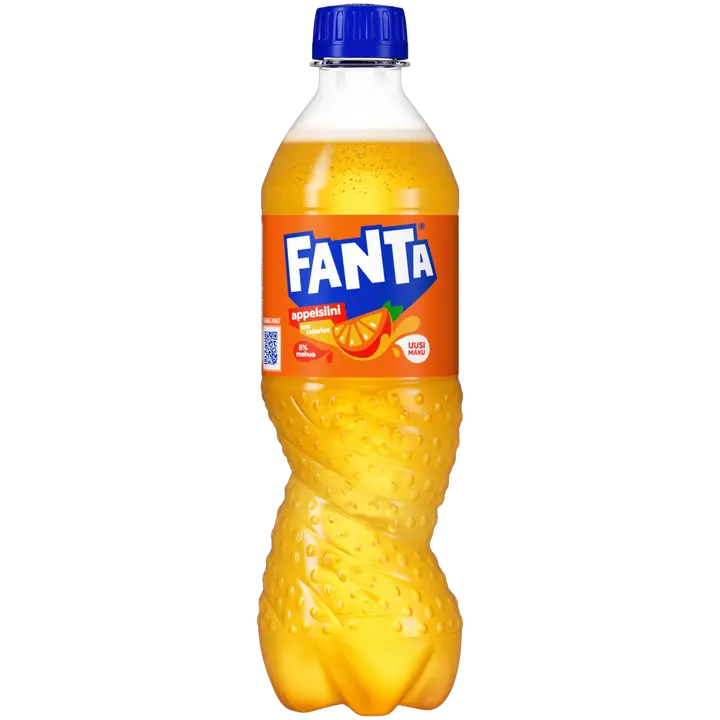 Fanta Appelsiini virvoitusjuoma muovipullo 0,5 L