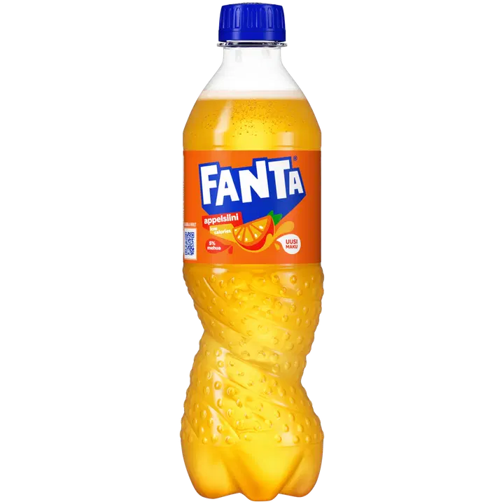 Fanta Appelsiini virvoitusjuoma muovipullo 0,5 L