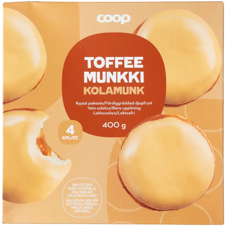Coop toffeemunkki 4kpl/400 g pakaste