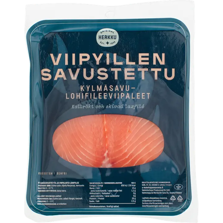 Herkku Viipyillen kylmäsavustettu lohiviipale n. 120-150 g