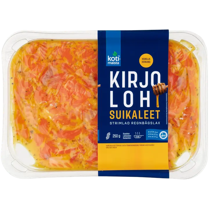 Kotimaista kirjolohisuikale hunaja 250 g
