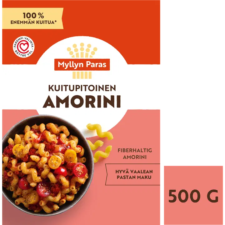 Myllyn Paras Fiberhaltig Amorini pasta 500g