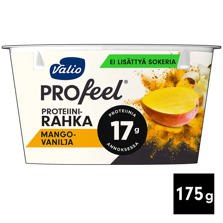 Valio PROfeel® proteiinirahka sokeroimaton 175 g mango-vanilja laktoositon