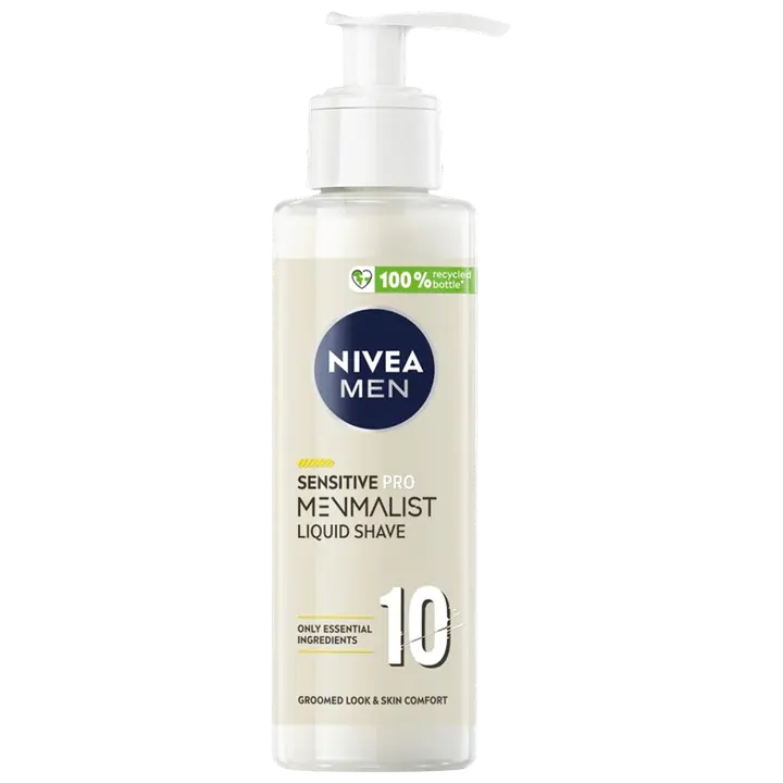 NIVEA MEN 200ml Sensitive Pro Menmalist Liquid Shaving Cream -parranajoneste