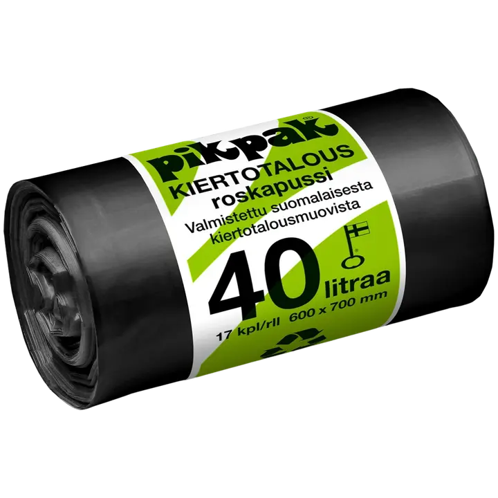 PikPak kiertotalous roskapussi 40L